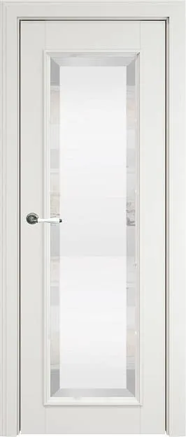 Межкомнатная дверь Domenica LUX, цвет - Белая эмаль (RAL 9003), Со стеклом (ДО)