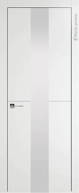 Межкомнатная дверь Tivoli Ж-3, цвет - Белый ST, Со стеклом (ДО)