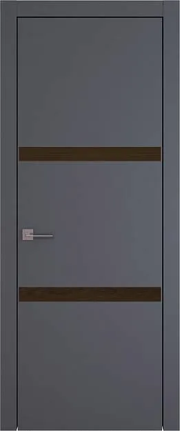 Межкомнатная дверь Tivoli В-4, цвет - Графитово-серая эмаль (RAL 7024), Без стекла (ДГ)