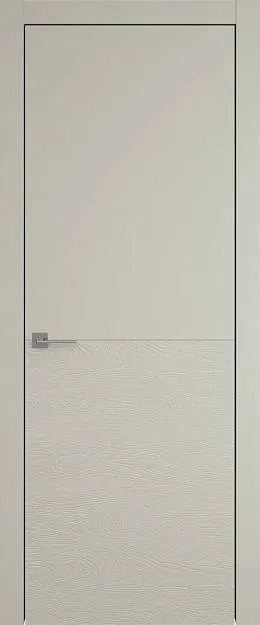 Межкомнатная дверь Tivoli Б-2, цвет - Серо-оливковая эмаль-эмаль по шпону (RAL 7032), Без стекла (ДГ)