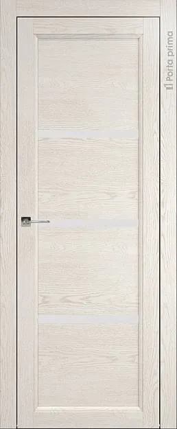 Межкомнатная дверь Sorrento-R Д3, цвет - Белый ясень (nano-flex), Без стекла (ДГ)