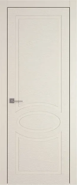Межкомнатная дверь Tivoli Н-5, цвет - Жемчужная эмаль по шпону (RAL 1013), Без стекла (ДГ)
