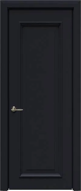 Межкомнатная дверь Domenica LUX, цвет - Черная эмаль (RAL 9004), Без стекла (ДГ)