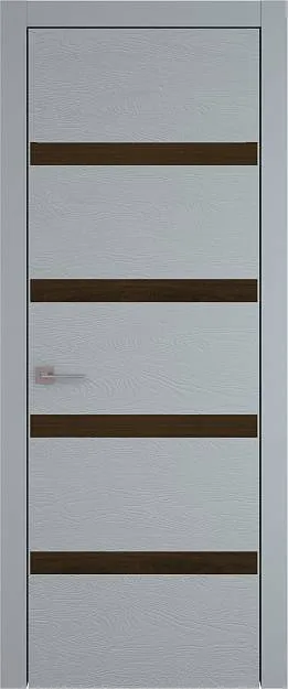 Межкомнатная дверь Tivoli Д-4, цвет - Серебристо-серая эмаль по шпону (RAL 7045), Без стекла (ДГ)
