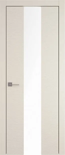Межкомнатная дверь Tivoli Ж-5, цвет - Жемчужная эмаль по шпону (RAL 1013), Со стеклом (ДО)