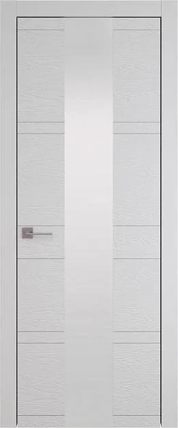 Межкомнатная дверь Tivoli Ж-2, цвет - Серая эмаль по шпону (RAL 7047), Со стеклом (ДО)