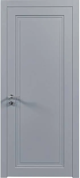 Межкомнатная дверь Domenica Neo Classic, цвет - Серебристо-серая эмаль (RAL 7045), Без стекла (ДГ)