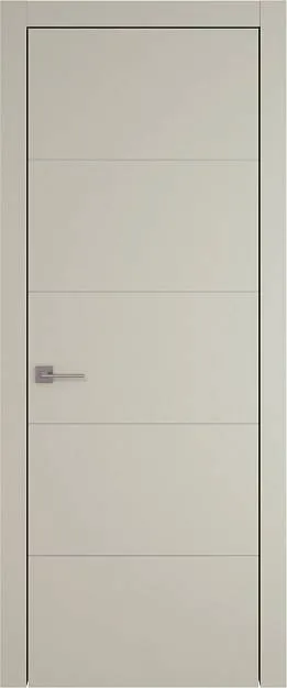 Межкомнатная дверь Tivoli Д-3, цвет - Серо-оливковая эмаль (RAL 7032), Без стекла (ДГ)