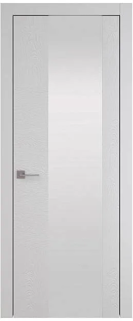 Межкомнатная дверь Tivoli Е-1, цвет - Серая эмаль (RAL 7047), Со стеклом (ДО)
