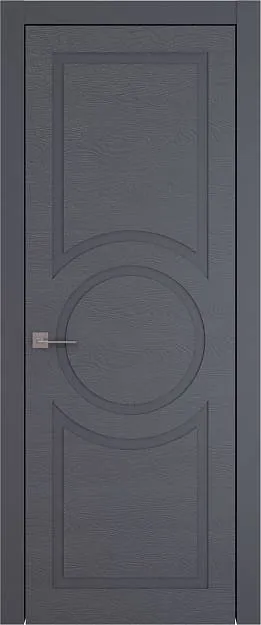 Межкомнатная дверь Tivoli М-5, цвет - Графитово-серая эмаль по шпону (RAL 7024), Без стекла (ДГ)