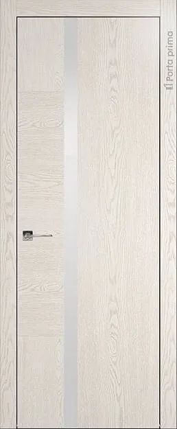 Межкомнатная дверь Tivoli Д-1, цвет - Белый ясень (nano-flex), Без стекла (ДГ)