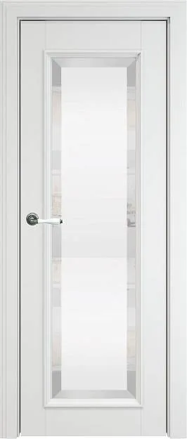 Межкомнатная дверь Domenica LUX, цвет - Бежевая эмаль (RAL 9010), Со стеклом (ДО)