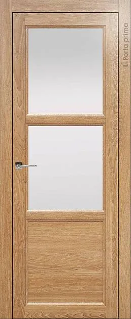 Межкомнатная дверь Sorrento-R Б2, цвет - Дуб капучино, Со стеклом (ДО)