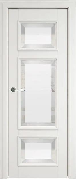 Межкомнатная дверь Siena LUX, цвет - Белая эмаль (RAL 9003), Со стеклом (ДО)