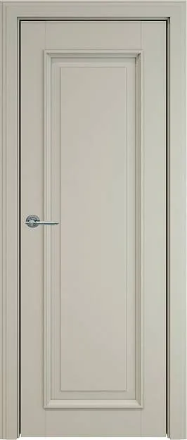 Межкомнатная дверь Domenica LUX, цвет - Серо-оливковая эмаль (RAL 7032), Без стекла (ДГ)