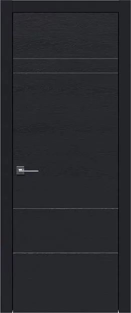 Межкомнатная дверь Tivoli К-2, цвет - Черная эмаль по шпону (RAL 9004), Без стекла (ДГ)