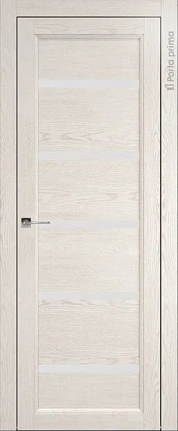 Межкомнатная дверь Sorrento-R Ж3, цвет - Белый ясень (nano-flex), Без стекла (ДГ)