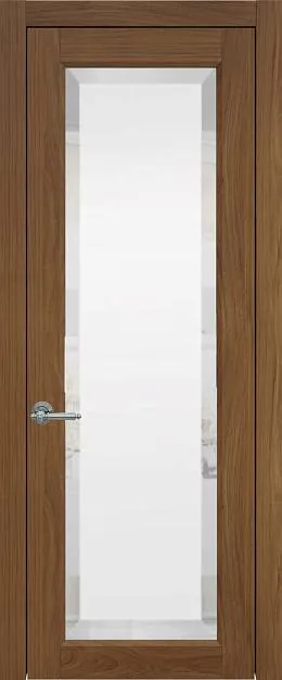 Межкомнатная дверь Domenica, цвет - Итальянский орех, Со стеклом (ДО)