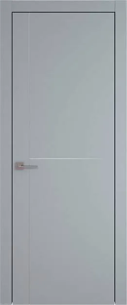 Межкомнатная дверь Tivoli Е-3, цвет - Серебристо-серая эмаль (RAL 7045), Без стекла (ДГ)