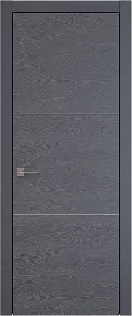 Межкомнатная дверь Tivoli В-3, цвет - Графитово-серая эмаль по шпону (RAL 7024), Без стекла (ДГ)