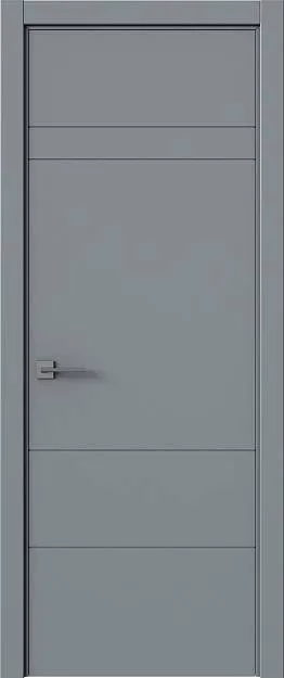Межкомнатная дверь Tivoli К-2, цвет - Серебристо-серая эмаль (RAL 7045), Без стекла (ДГ)