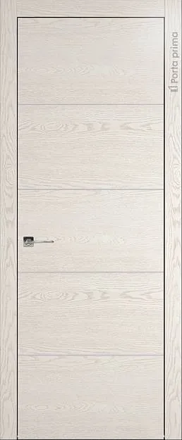 Межкомнатная дверь Tivoli Д-3, цвет - Белый ясень (nano-flex), Без стекла (ДГ)