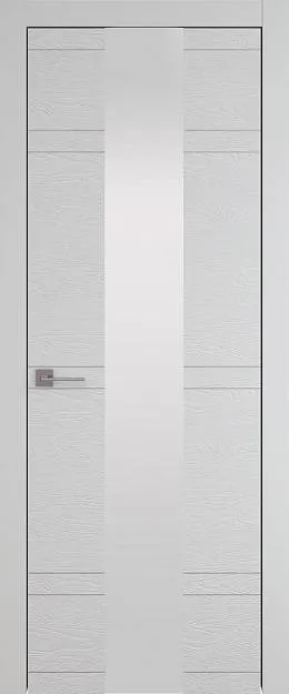 Межкомнатная дверь Tivoli Ж-4, цвет - Серая эмаль по шпону (RAL 7047), Со стеклом (ДО)