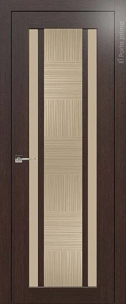 Межкомнатная дверь Palazzo, цвет - Венге, Со стеклом (ДО)