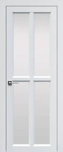 Межкомнатная дверь Sorrento-R И4, цвет - Белый ST, Со стеклом (ДО)