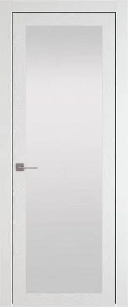 Межкомнатная дверь Tivoli З-3, цвет - Белая эмаль по шпону (RAL 9003), Со стеклом (ДО)
