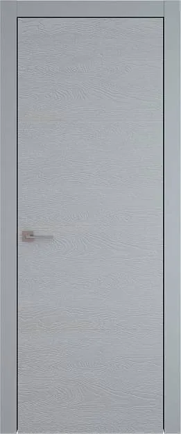 Межкомнатная дверь Tivoli Г-3, цвет - Серебристо-серая эмаль по шпону (RAL 7045), Без стекла (ДГ)