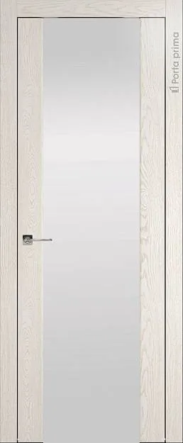 Межкомнатная дверь Torino, цвет - Белый ясень (nano-flex), Со стеклом (ДО)