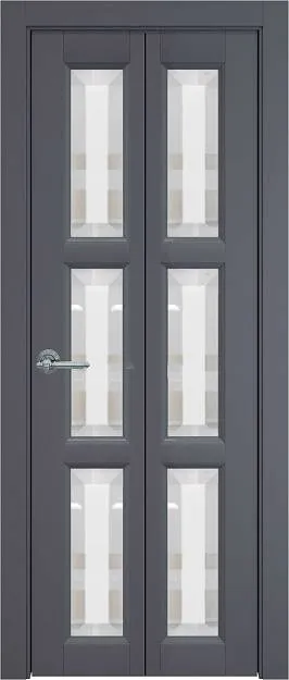 Межкомнатная дверь Porta Classic Milano, цвет - Антрацит ST, Со стеклом (ДО)