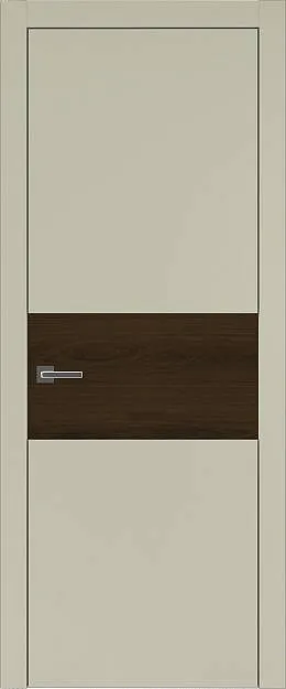 Межкомнатная дверь Tivoli Е-4, цвет - Серо-оливковая эмаль (RAL 7032), Без стекла (ДГ)