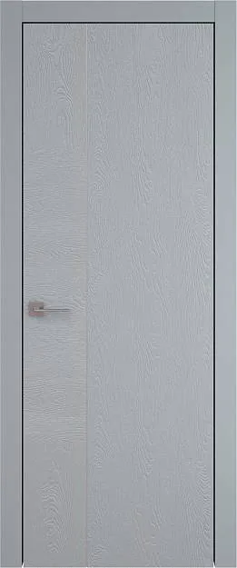 Межкомнатная дверь Tivoli В-1, цвет - Серебристо-серая эмаль по шпону (RAL 7045), Без стекла (ДГ)