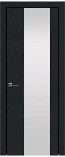 Межкомнатная дверь Tivoli Е-1, цвет - Черная эмаль (RAL 9004), Со стеклом (ДО)