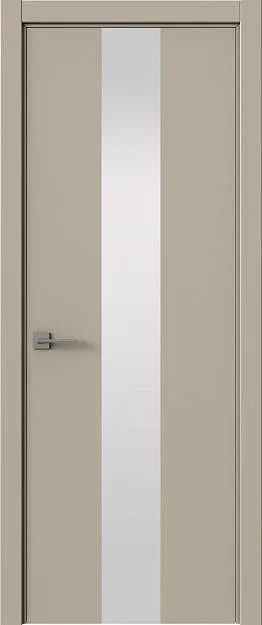 Межкомнатная дверь Tivoli Ж-5, цвет - Серо-оливковая эмаль (RAL 7032), Со стеклом (ДО)