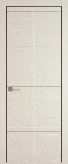 Межкомнатная дверь Tivoli Е-2 Книжка, цвет - Жемчужная эмаль по шпону (RAL 1013), Без стекла (ДГ)