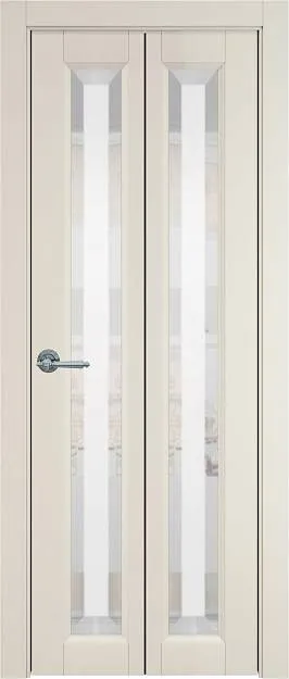 Межкомнатная дверь Porta Classic Domenica, цвет - Магнолия ST, Со стеклом (ДО)