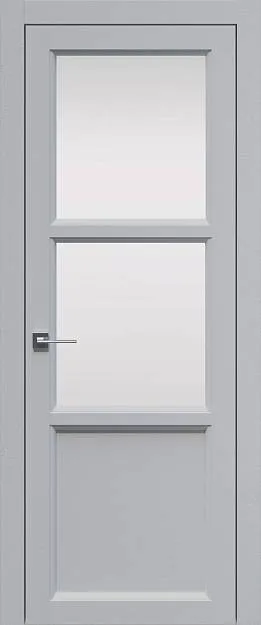 Межкомнатная дверь Sorrento-R Б2, цвет - Лайт-грей ST, Со стеклом (ДО)