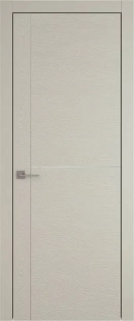 Межкомнатная дверь Tivoli Е-3, цвет - Серо-оливковая эмаль по шпону (RAL 7032), Без стекла (ДГ)