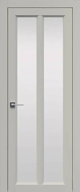 Межкомнатная дверь Sorrento-R Д4, цвет - Магнолия ST, Со стеклом (ДО)