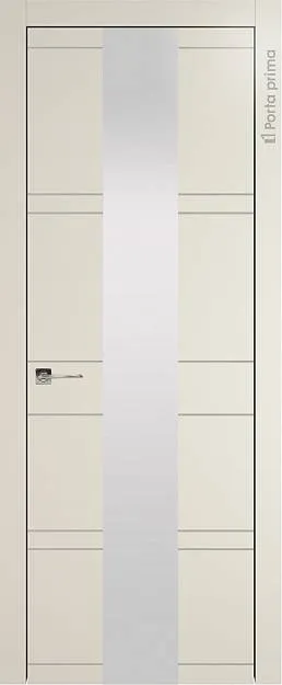 Межкомнатная дверь Tivoli Ж-2, цвет - Жемчужная эмаль (RAL 1013), Со стеклом (ДО)