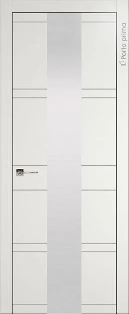 Межкомнатная дверь Tivoli Ж-2, цвет - Бежевая эмаль (RAL 9010), Со стеклом (ДО)
