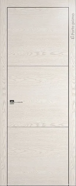 Межкомнатная дверь Tivoli В-2, цвет - Белый ясень (nano-flex), Без стекла (ДГ)
