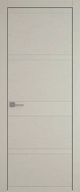 Межкомнатная дверь Tivoli Е-2, цвет - Серо-оливковая эмаль-эмаль по шпону (RAL 7032), Без стекла (ДГ)