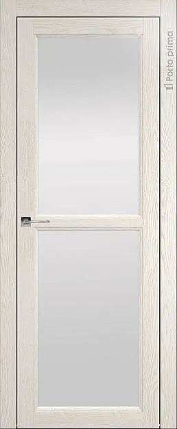 Межкомнатная дверь Sorrento-R В1, цвет - Белый ясень (nano-flex), Со стеклом (ДО)