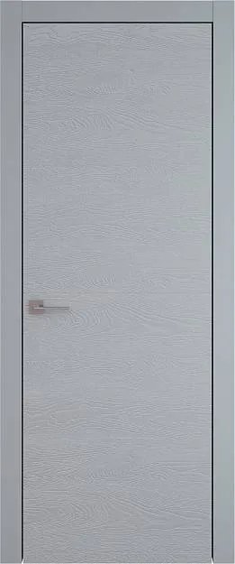 Межкомнатная дверь Tivoli Б-3, цвет - Серебристо-серая эмаль по шпону (RAL 7045), Без стекла (ДГ)