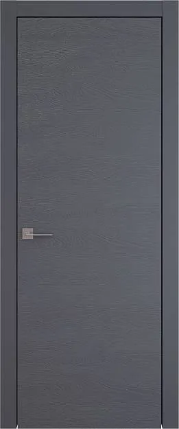 Межкомнатная дверь Tivoli А-5, цвет - Графитово-серая эмаль по шпону (RAL 7024), Без стекла (ДГ)