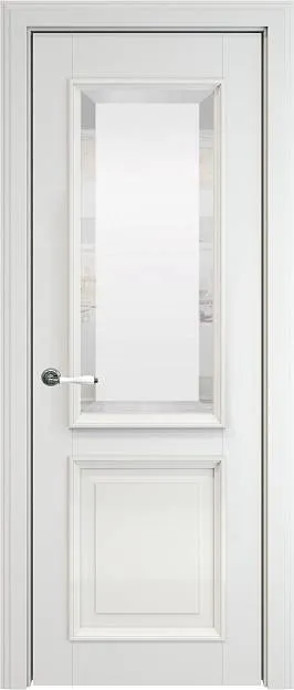 Межкомнатная дверь Dinastia LUX, цвет - Белая эмаль (RAL 9003), Со стеклом (ДО)